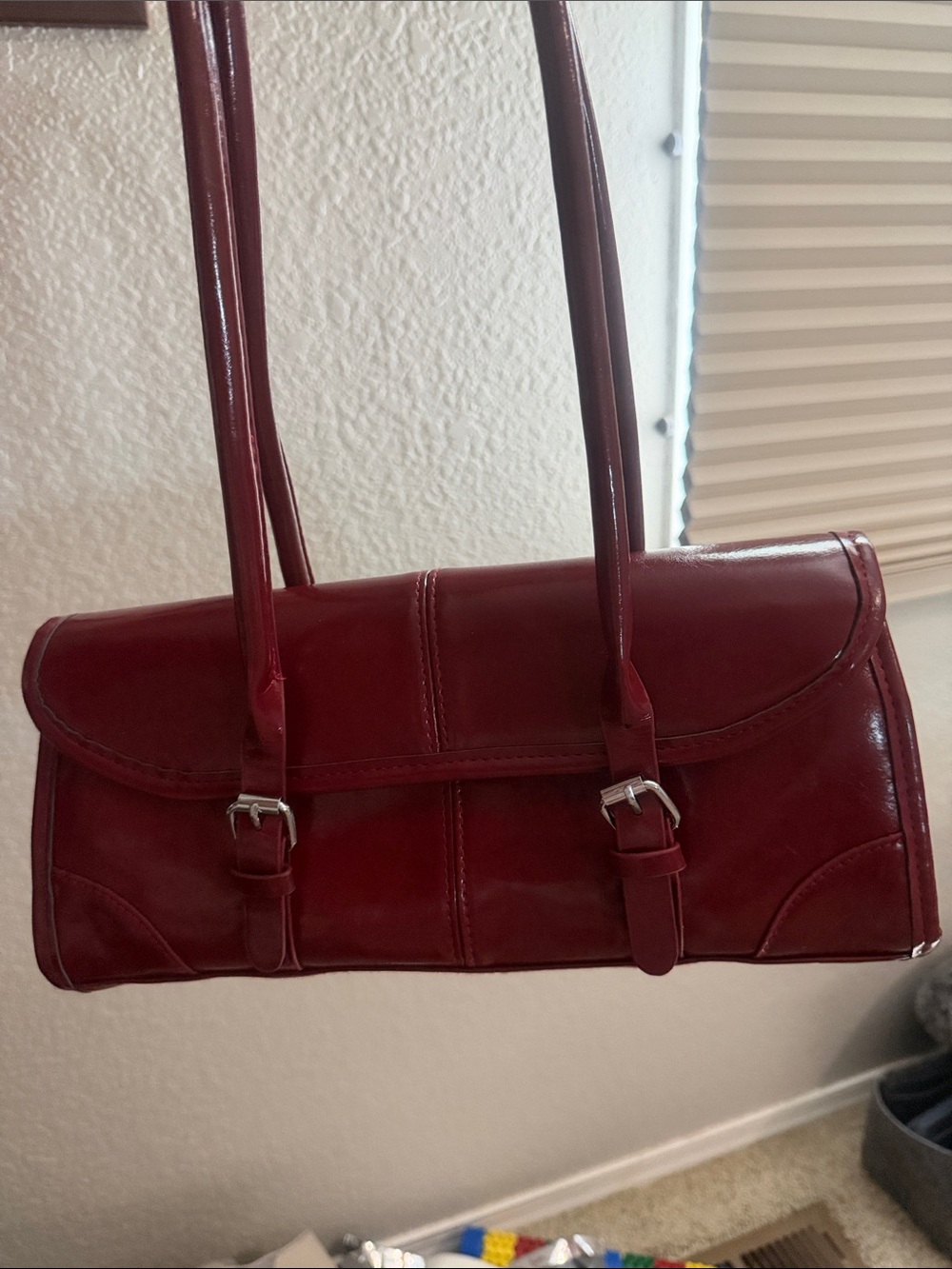 Women’s Red Leather Shoulder Bag